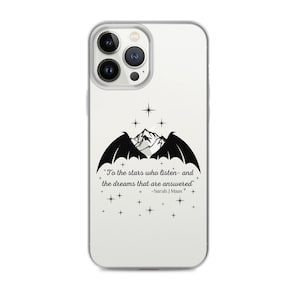 ACOTAR, Sarah J Mass, offiziell lizenzierte iPhone Hülle - Schwarz