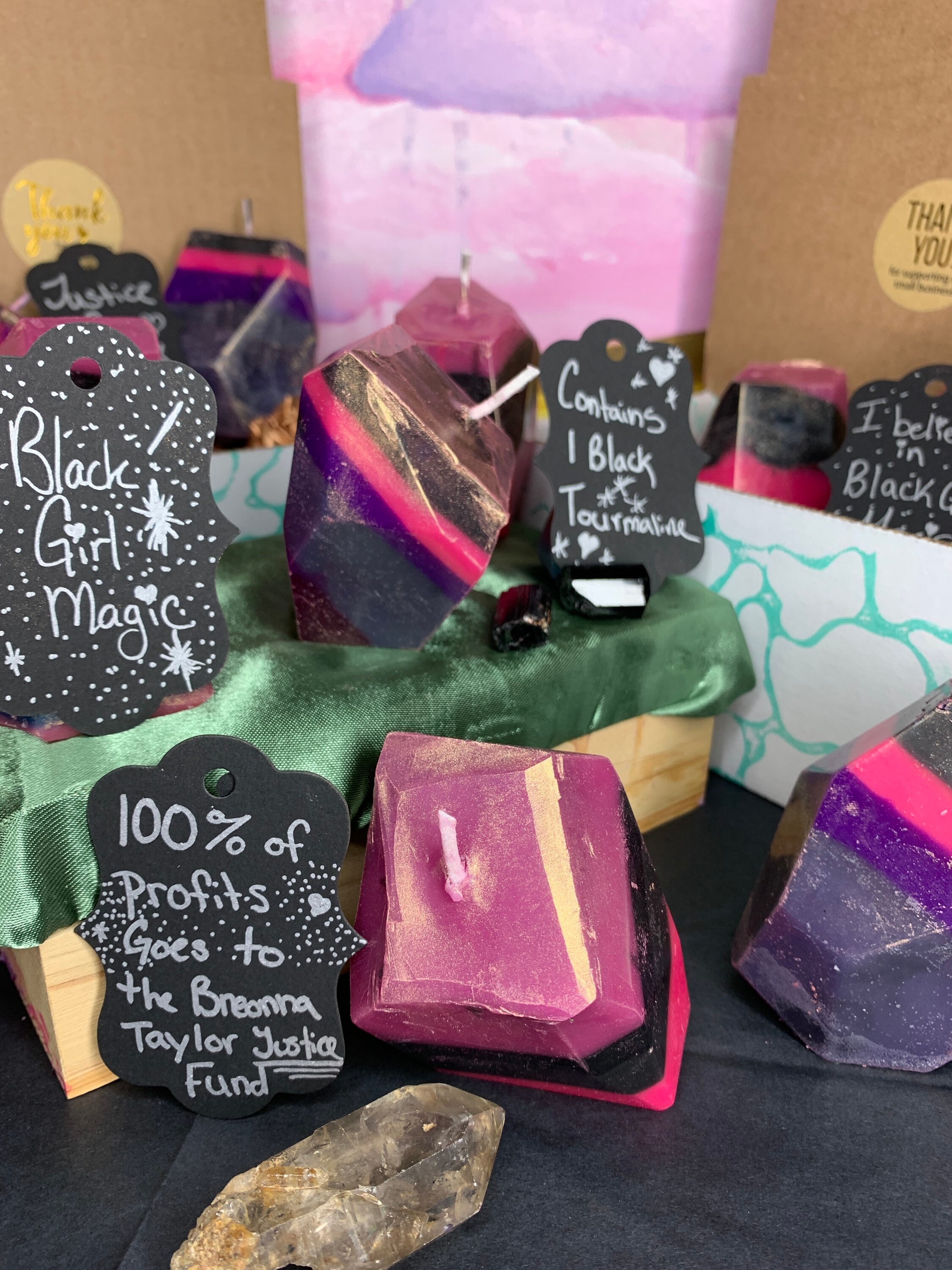 Black Girl Magic Aromatherapy Candles with Quartz Gem/ Morning Etsy