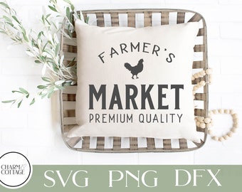 Farmers Market Premium quality svg, for cricut or silhouette, farmers market svg, farmhouse sign svg, farmers market cutfile, png, dxf, svg