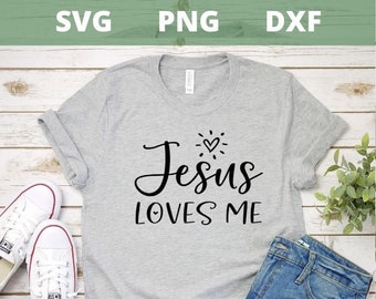 Jesus Loves Me svg, Cut Files, Cricut or Silhouette, Religious Svg