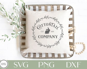 Cottontail Company Cutfile, for Cricut or Silhouette, Farmhouse Spring Sign svg, Easter design, Cottontail Company Design