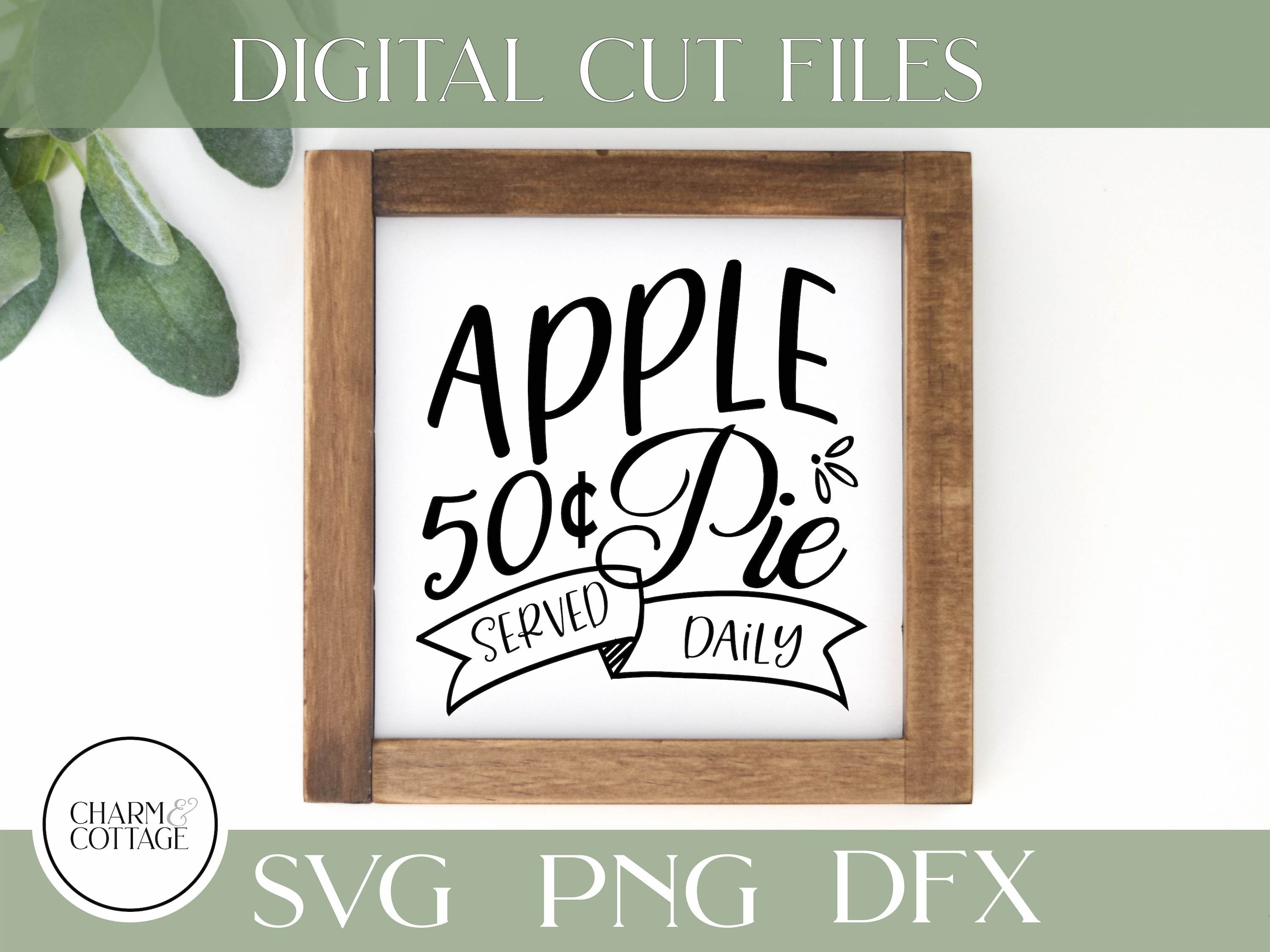 Apple Pie Svg for Cricut or Silhouette Apple Pie Sign Etsy UK