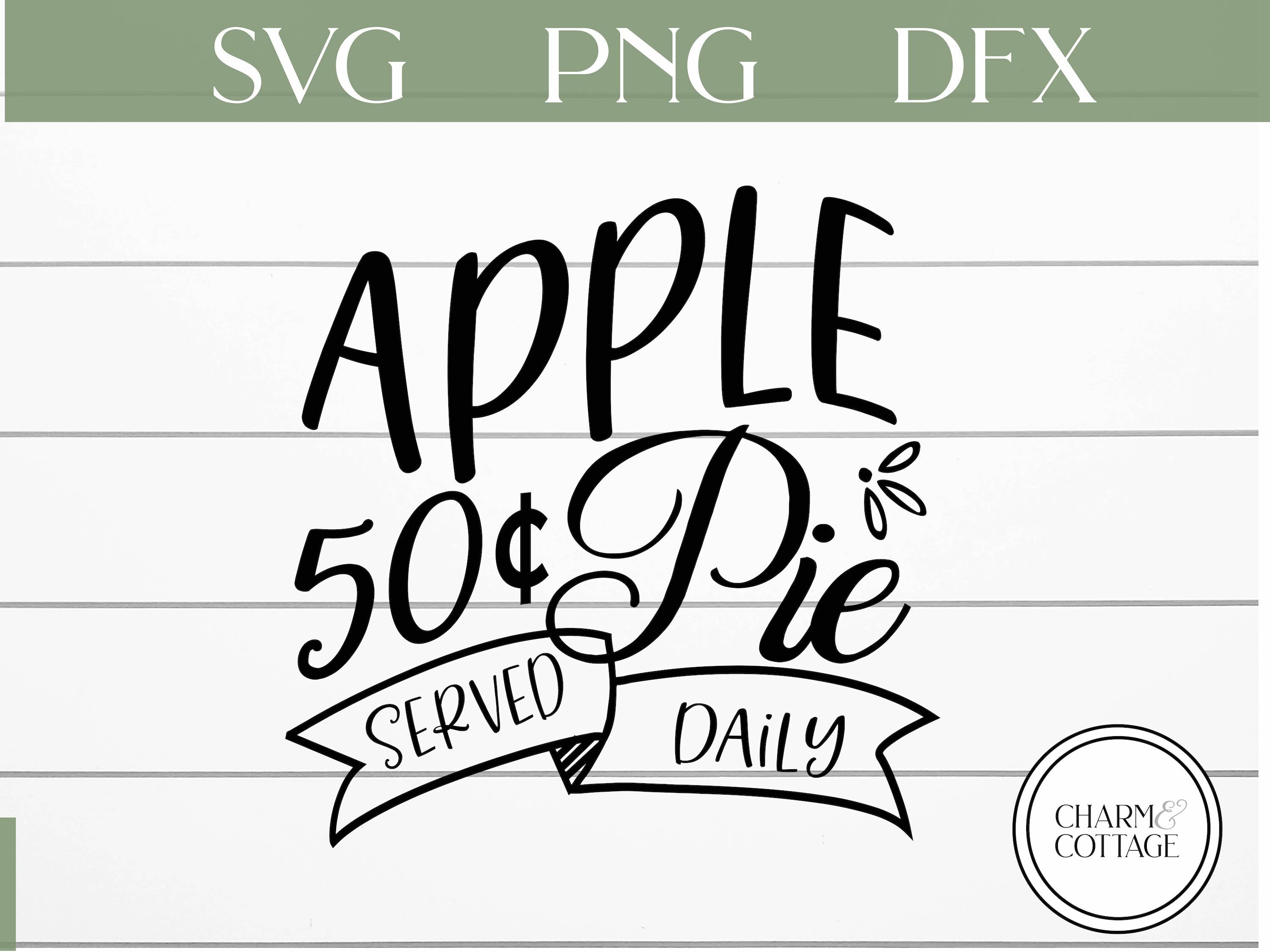 Apple Pie Svg for Cricut or Silhouette Apple Pie Sign Etsy UK