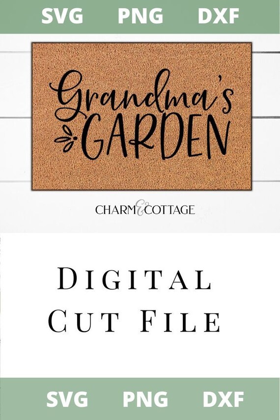 Download Grandma's Garden Cut file Cricut or Silhouette Garden | Etsy