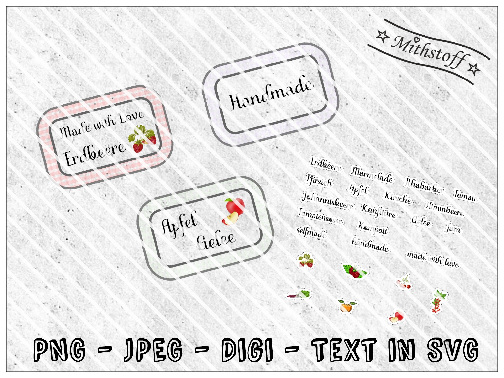 File Labels Canning JPEG PNG Text in SVG Label Jam Etsy