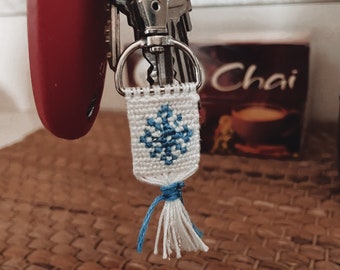 snowflake keychain