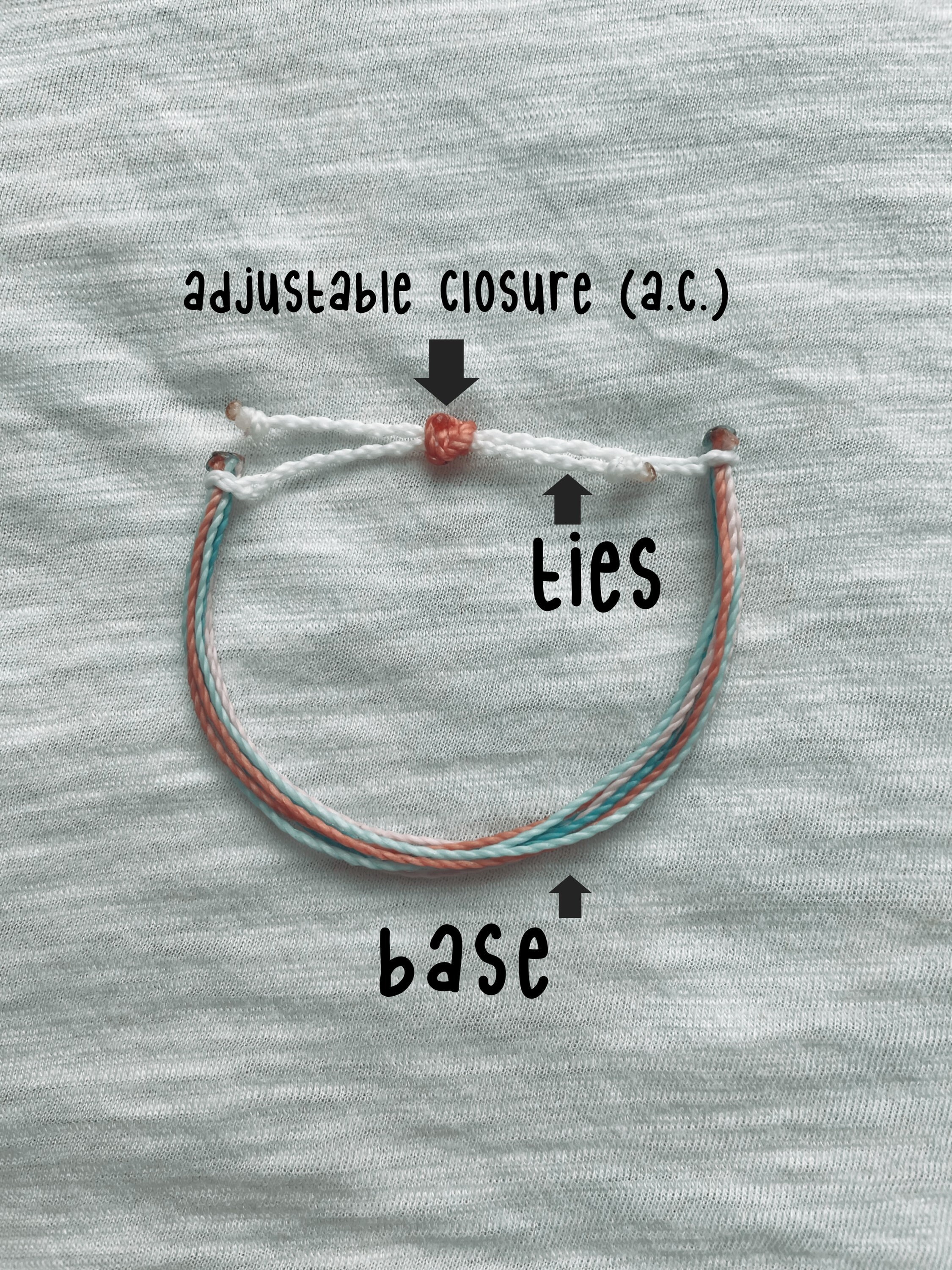 Pura Vida Adjustable Ankle Bracelet For Women - Waterproof, Handmade, One-Size-Fits-Most