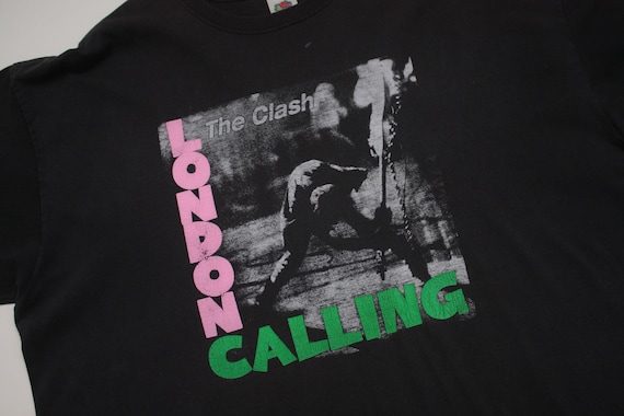 The Clash London Calling Black Vintage T-Shirt XXL - image 3