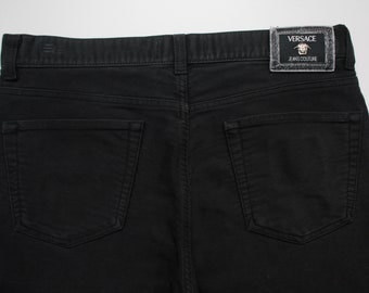 Versace Jeans Couture Black Vintage Pants Men's