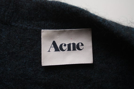 Acne RAYA NEW PAW12 Navy Mohair Wool Blend Cardig… - image 4