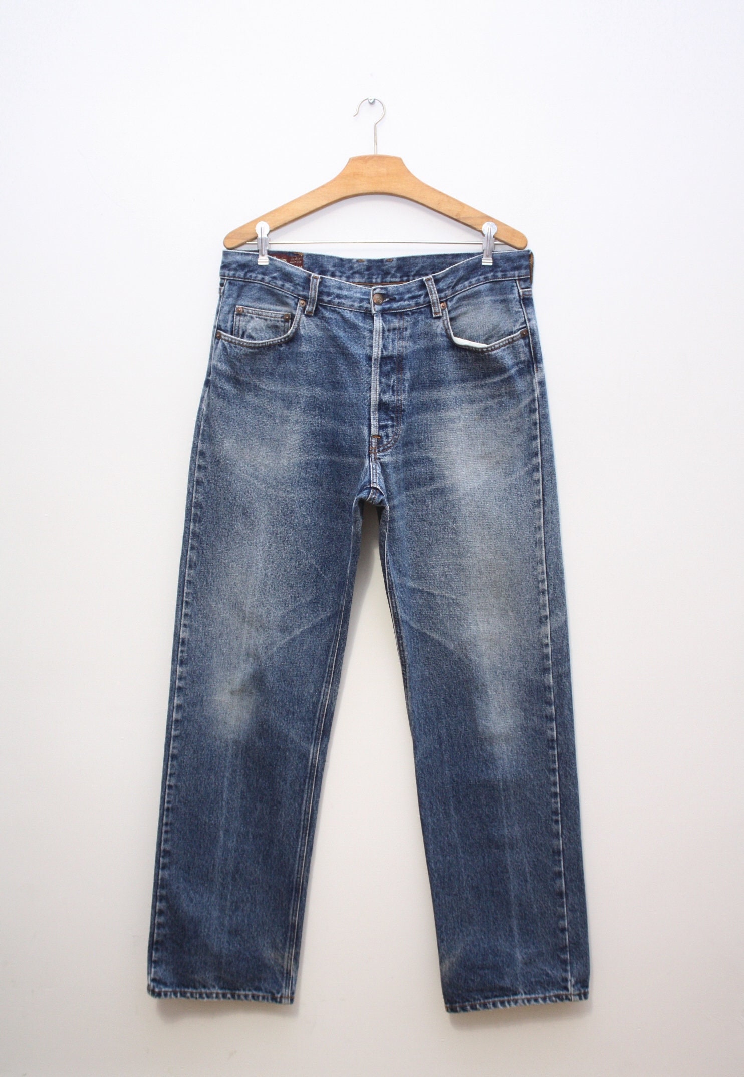 Marlboro Classics Vaqueros Azules Denim Hombre W36L34 Etsy Mexico