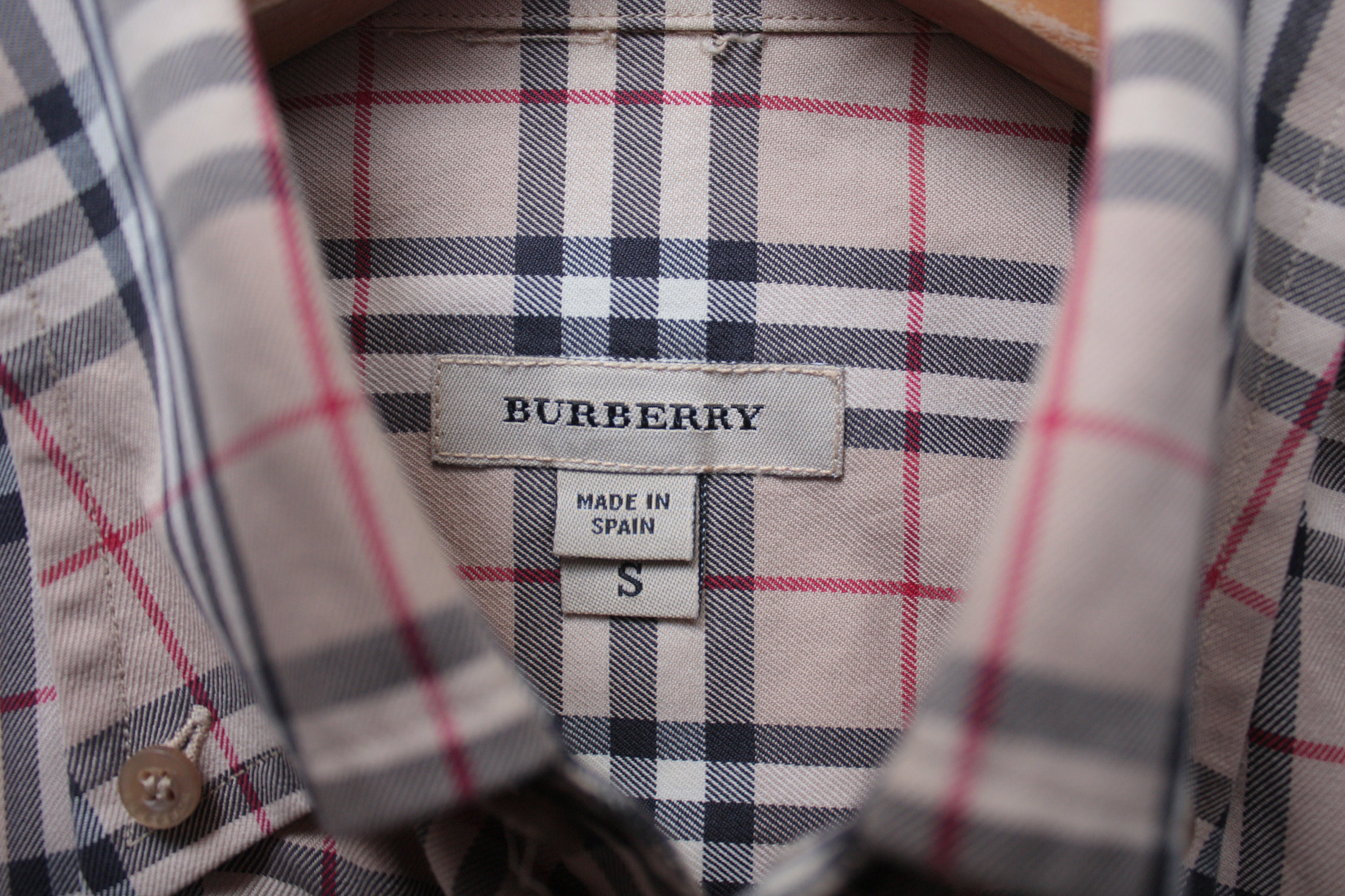 Burberry Nova Check L/S Shirt Small Made in Spain -  Finland