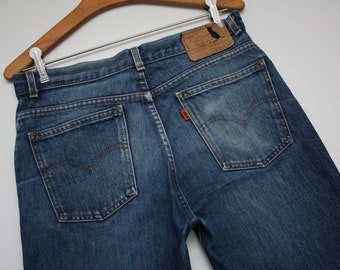 Vintage Y2K Levi s 517 Jeans Waist 30 Distress Faded Medium Wash Denim Made in USA Ankle Jeans W30 L27.5 Etsy