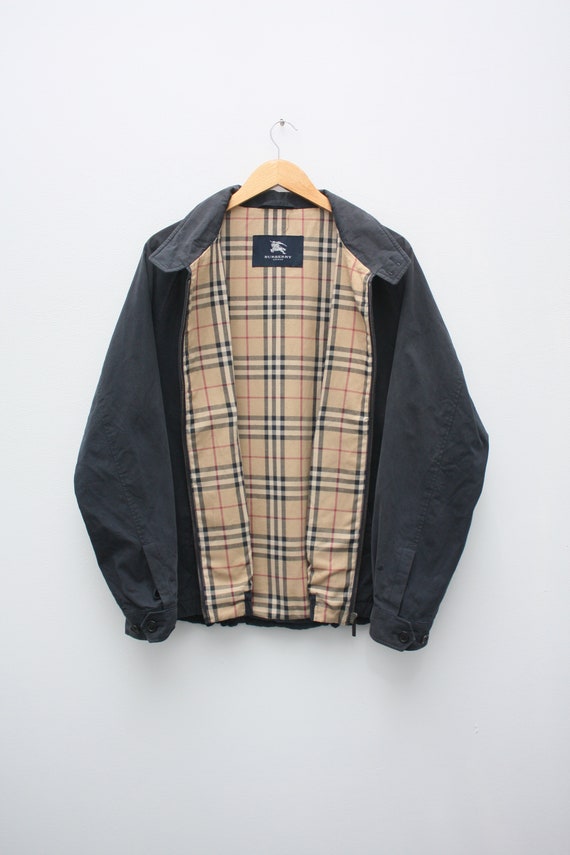 Burberry Nova Check Navy Harrington