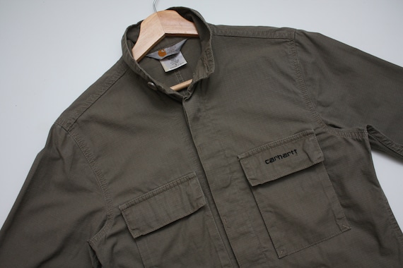 Carhartt WIP W'force Jacket Olive Army Green Rip-stop - Etsy Denmark