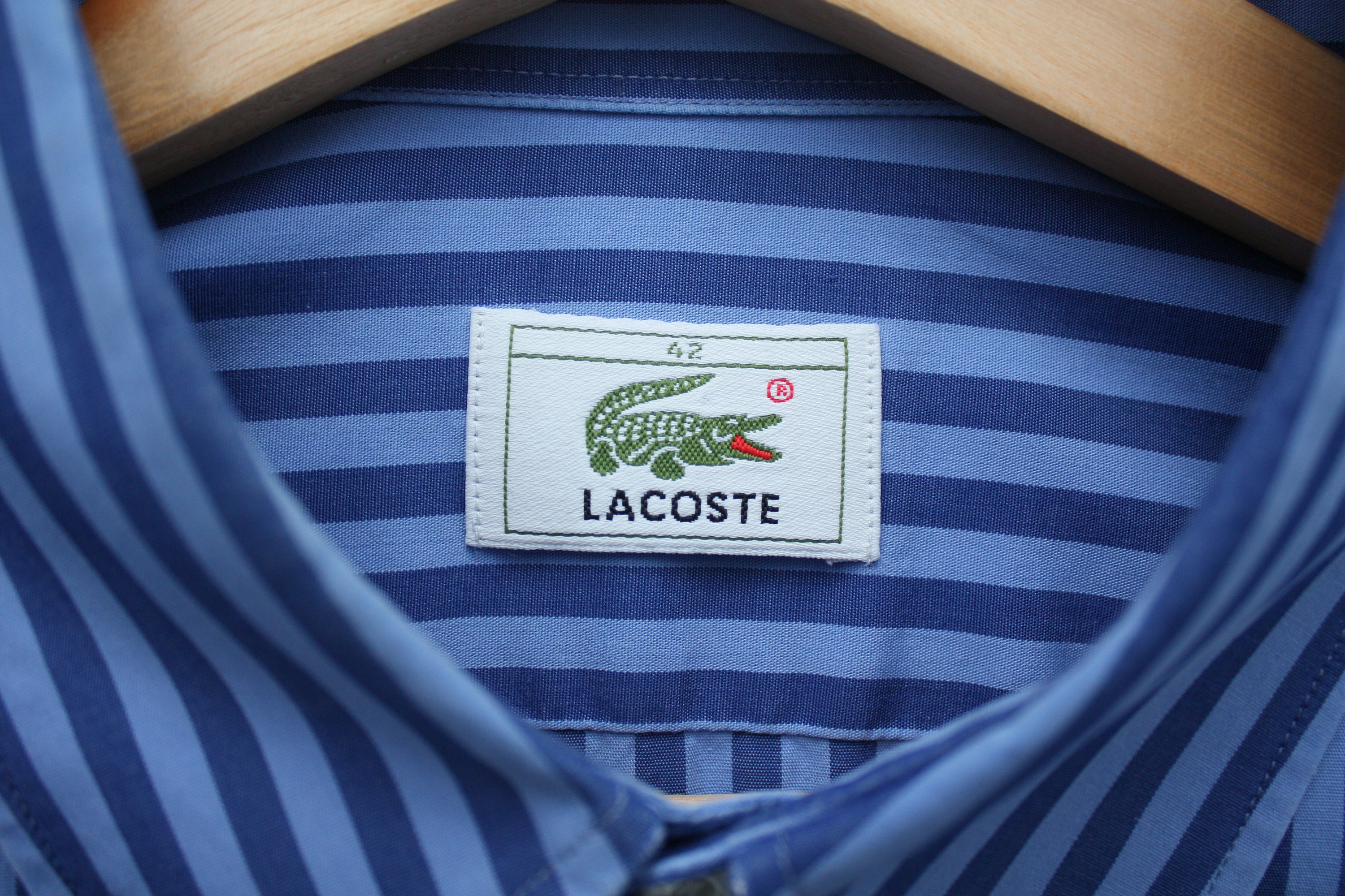 Lacoste Striped Navy Blue Short Sleeve Vintage Shirt - Etsy