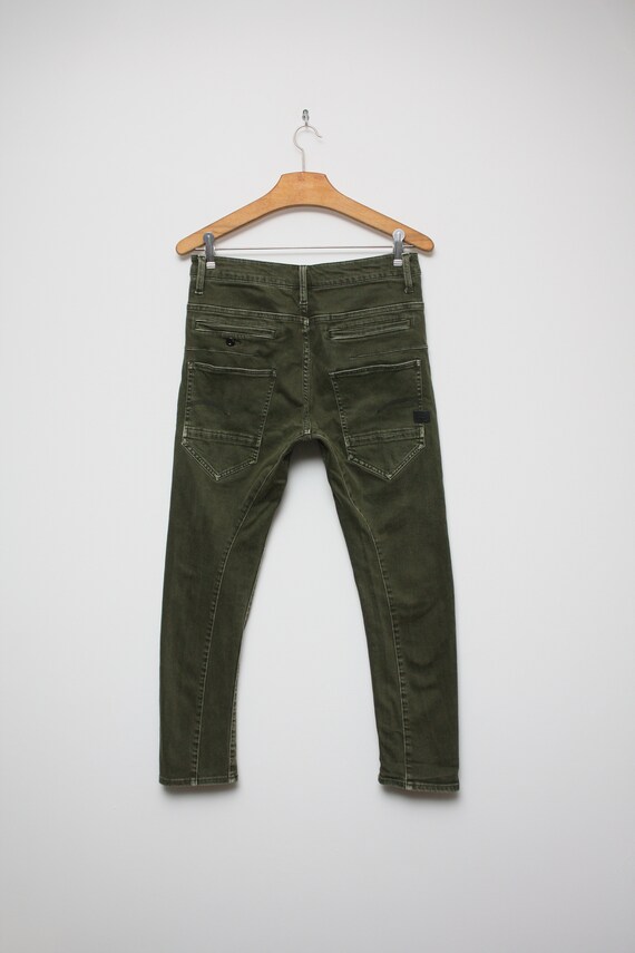 G-star Raw Denim Green Jeans | Etsy