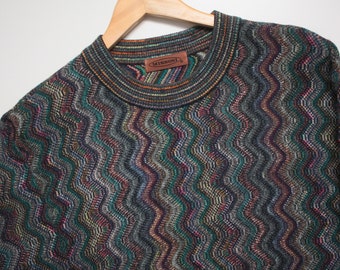 Missoni Abstract Multicolor Knitted Sweater Men's