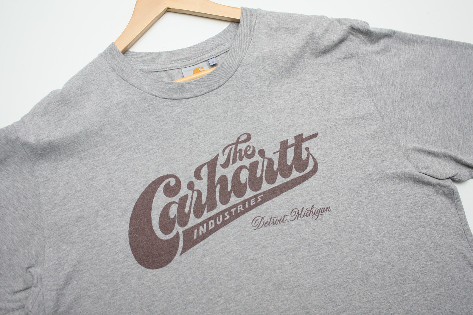 Carhartt WIP Detroit Michigan Grey T-Shirt | Etsy