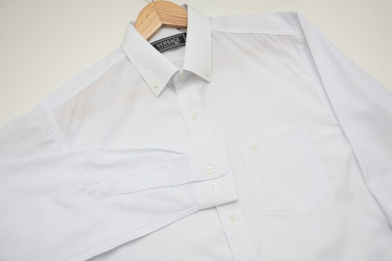 Versace white dress deals shirt