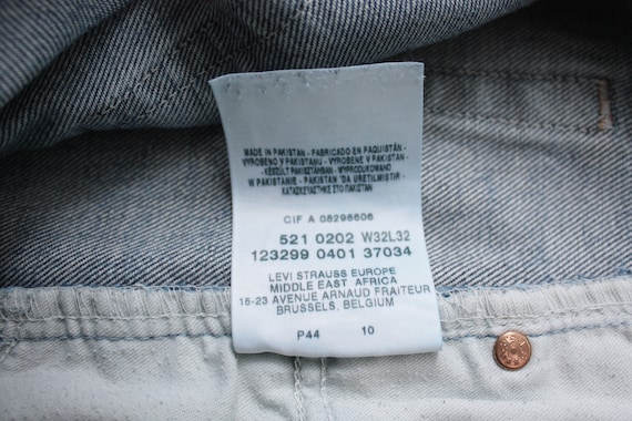Levi's 521 02 W32L32 Denim Blue Jeans - Etsy Canada