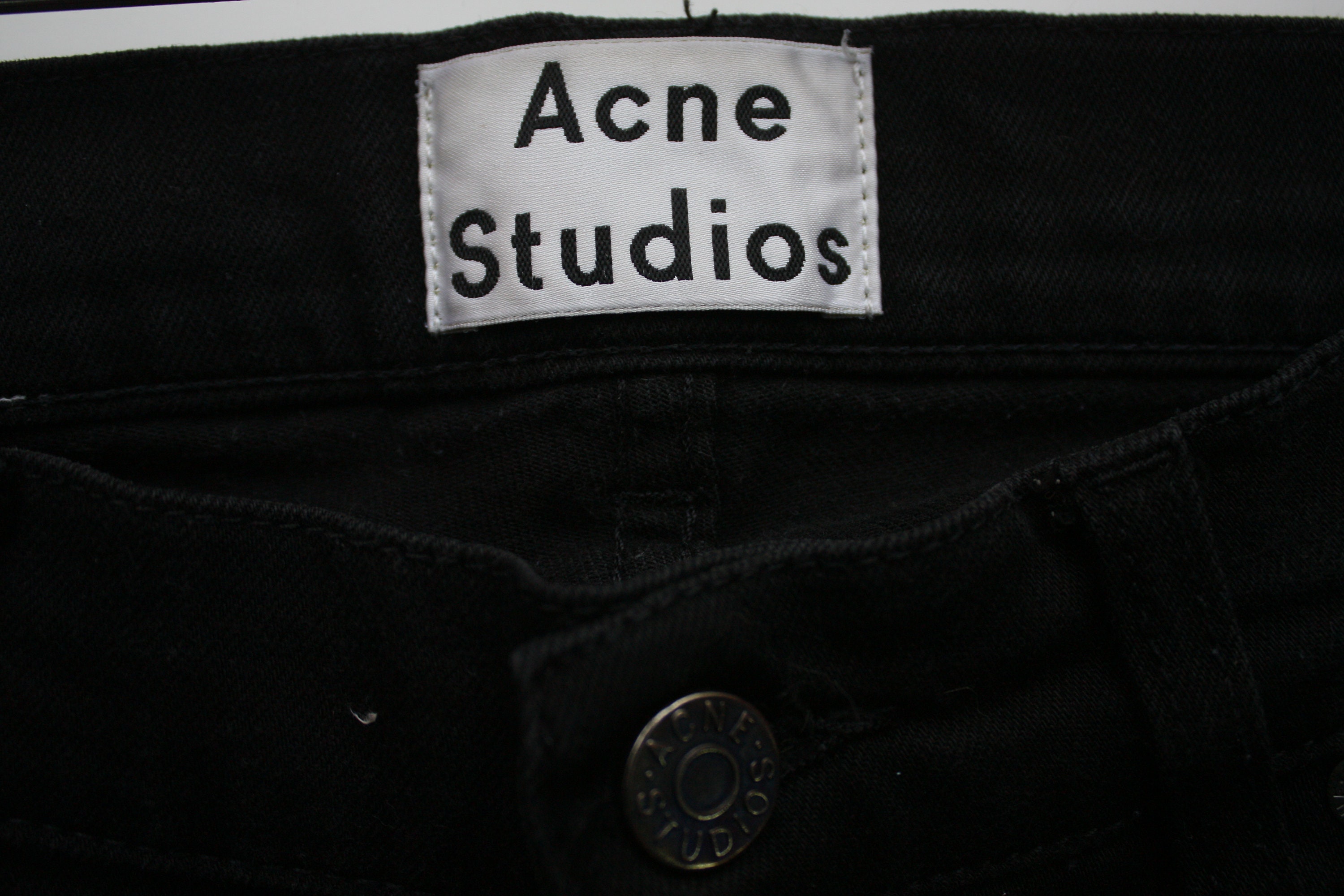 Acne Studios ACE STAY CASH Black Jeans Pants - Etsy