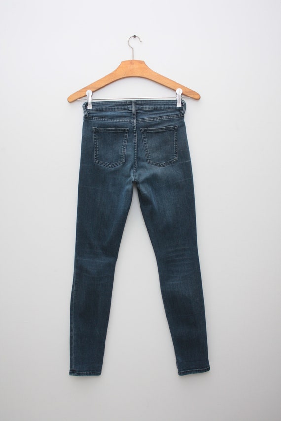 Acne Studios Skin 5 Deep Denim Jeans Women s 25 32 Etsy Canada