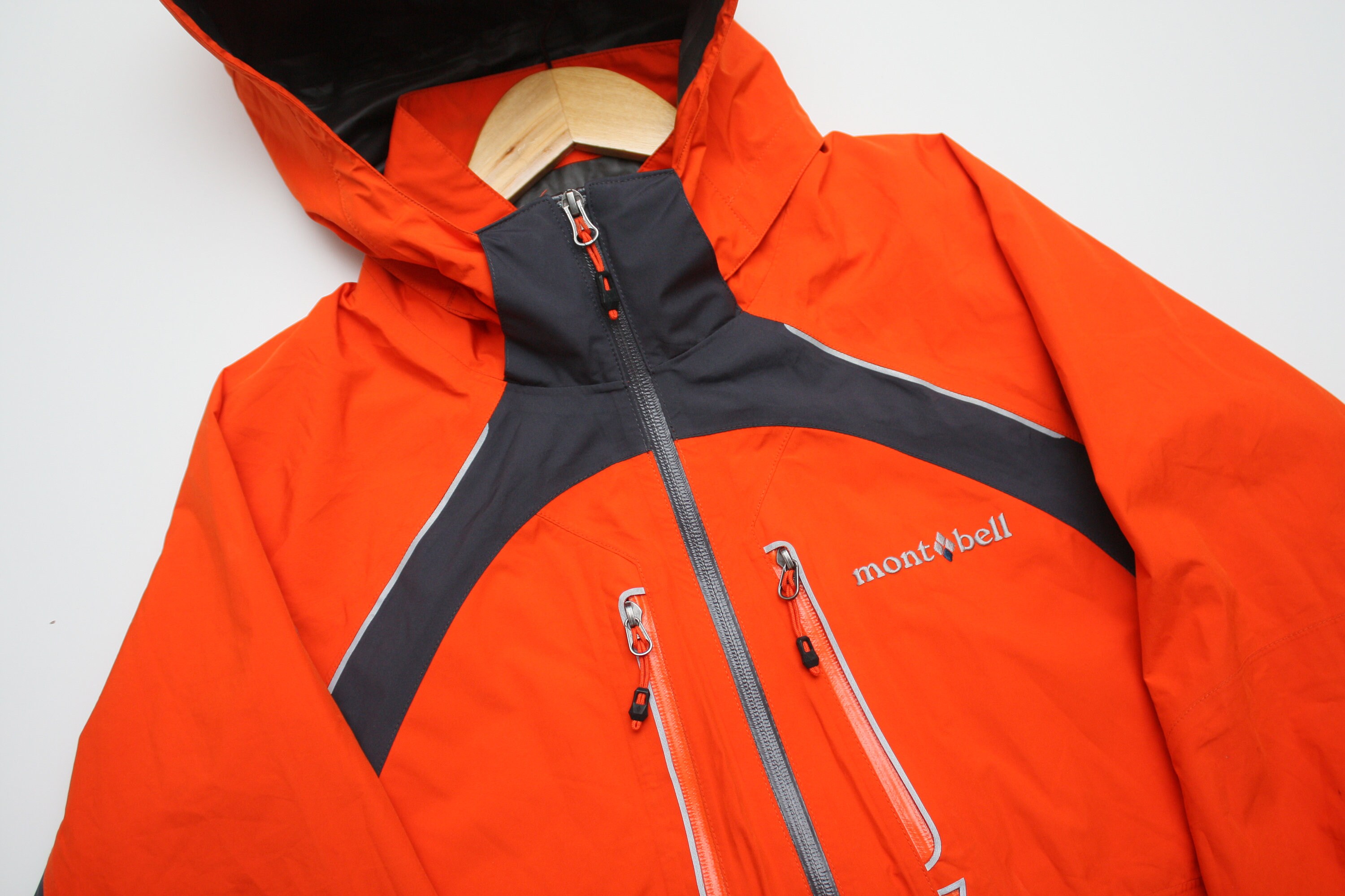 Montbell Orange Gore Tex Jacket Etsy