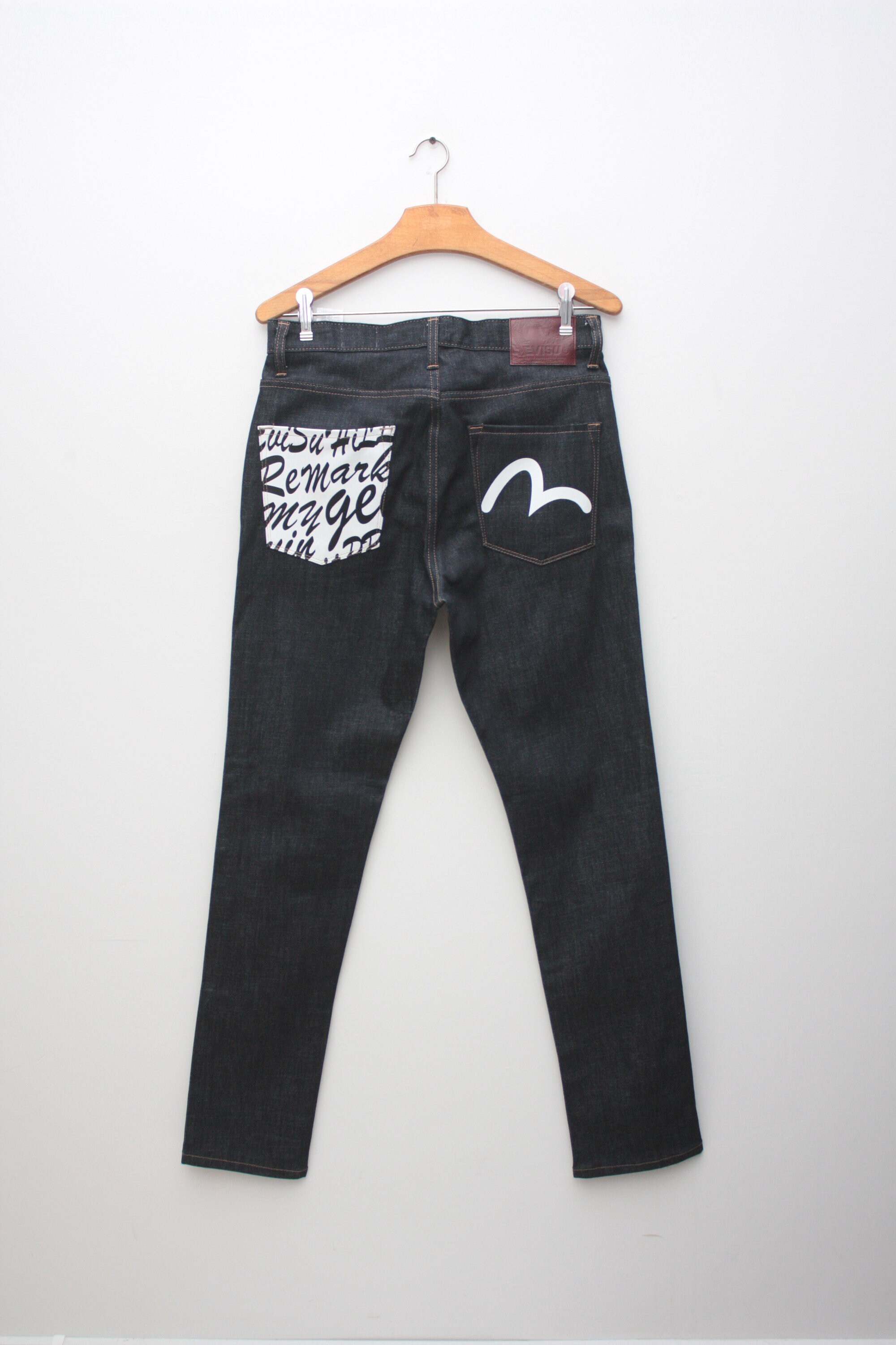 Louis Vuitton® Made To Order Embroidered Monogram Baggy Denim Pants Black.  Size 40 in 2023