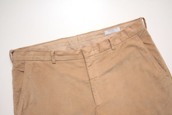 Prada Corduroy Beige Classic Pant Made in Italy 52 Men s Etsy