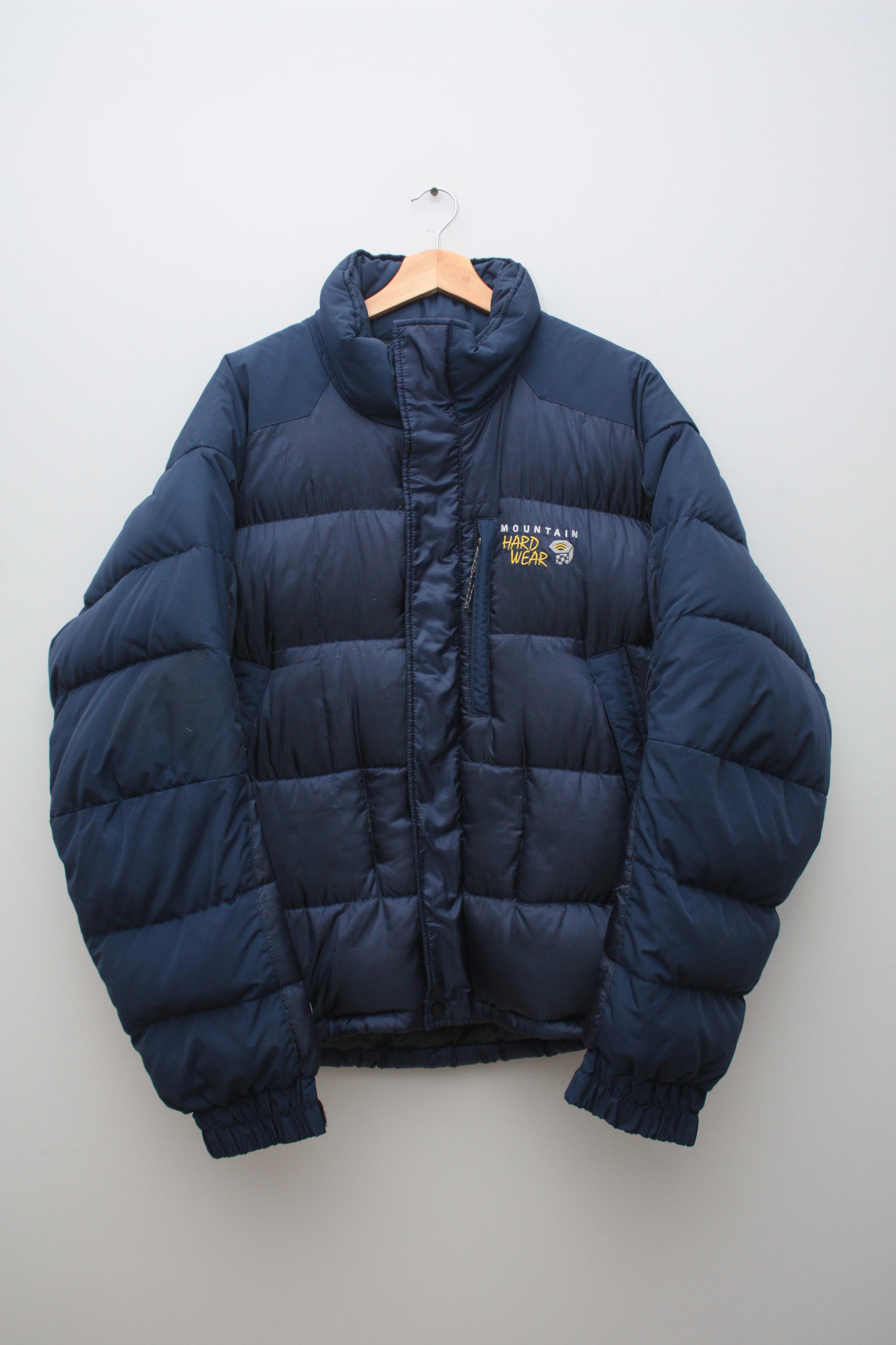 Mountain Hardwear Navy Blue Puffer Down Jacket Large Men s Etsy