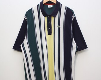 Polo Lacoste Vintage Rayé Homme