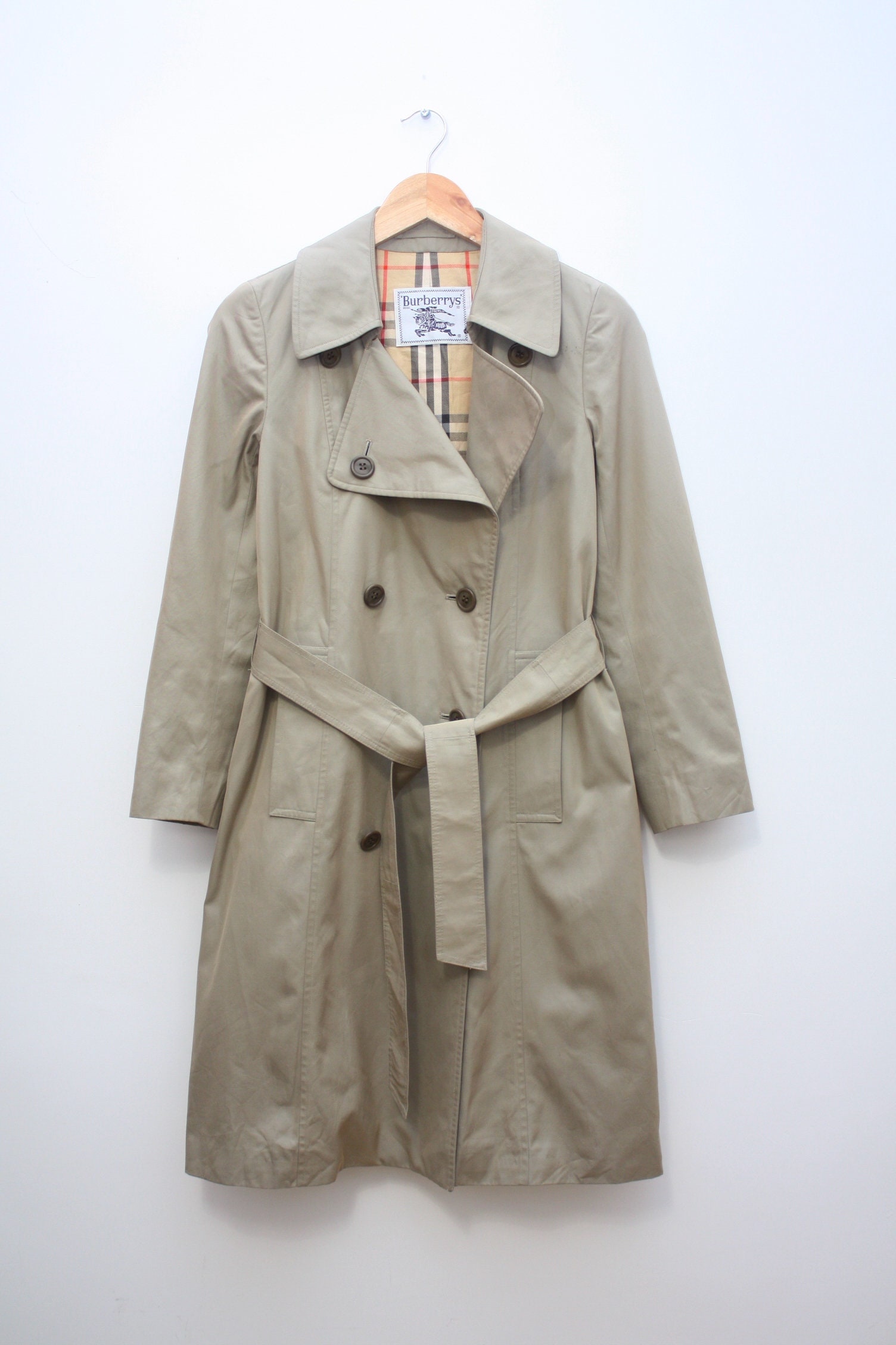 90s Burberry Trench - Etsy