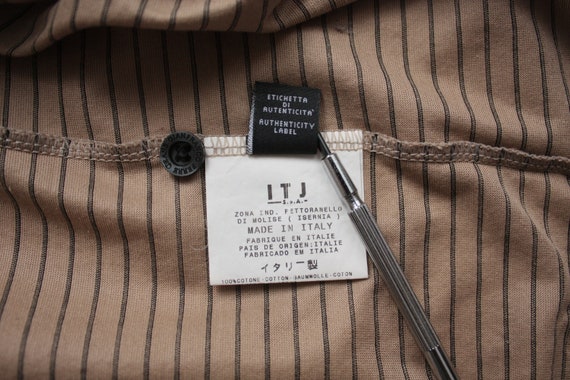 Gianfranco Ferre Jeans Beige Cotton Striped Polo … - image 8