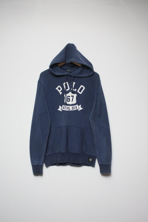 Polo Ralph Lauren Men Logo Monogram Fleece Hooded Sweatshirt Hoodie  Multicolor M