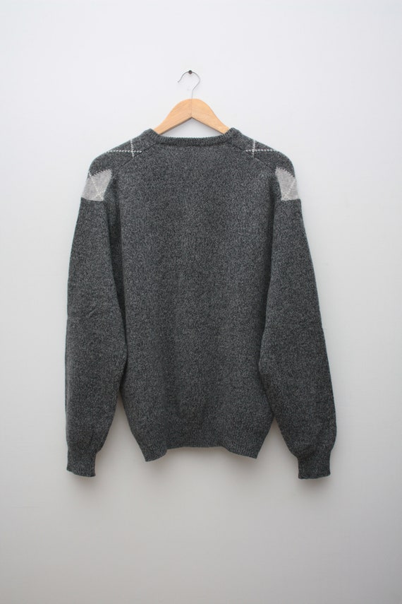 United Colors Of Benetton Gray Wool Sweater Made … - image 2