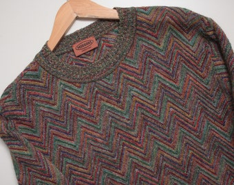 Missoni Abstract Multicolor Knitted Sweater Men's 50