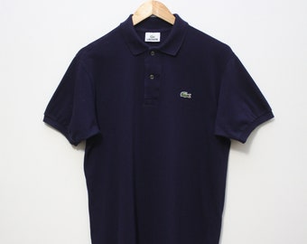 Polo Lacoste bleu marine pour homme