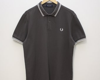 Fred Perry Polo classique gris pour hommes Large