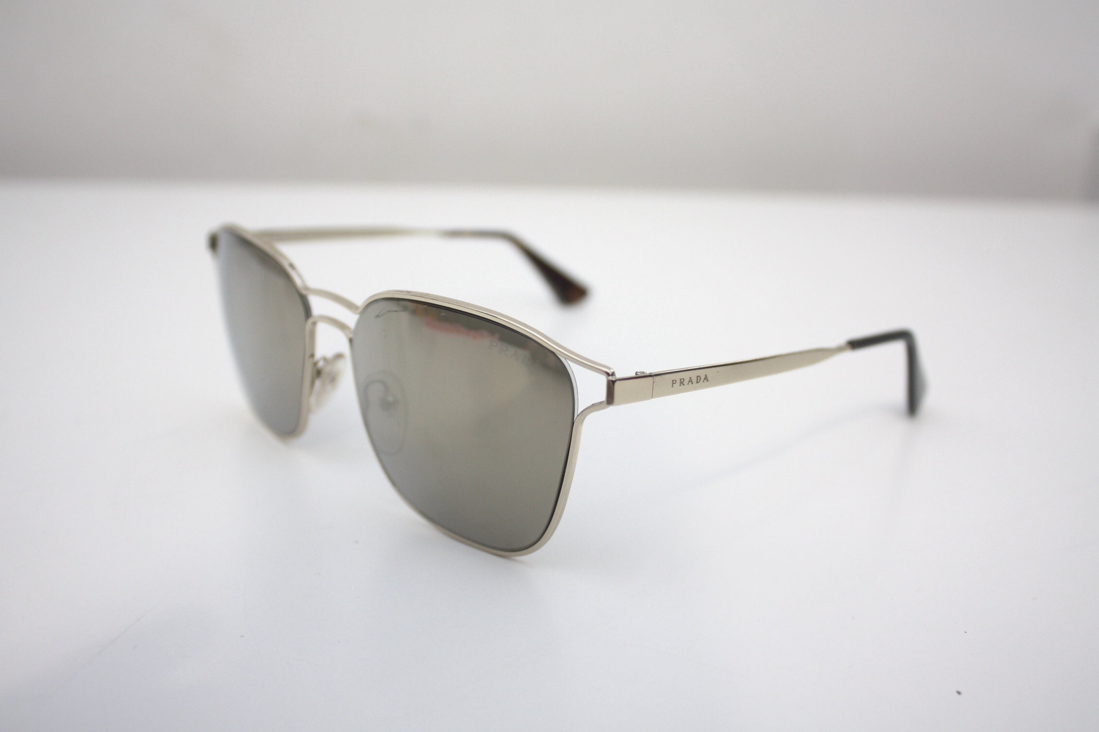 Prada Sunglasses SPR 54T Sunglasses ZVN 1C0 Gold Frame Etsy Australia