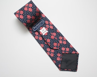 Red burberry tie sale