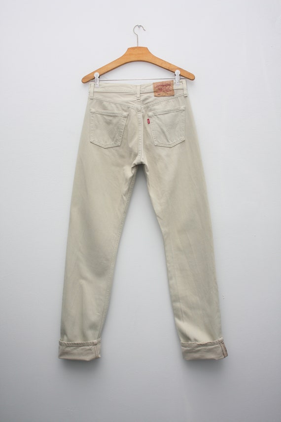 Levi's Beige Vintage 501 Denim Jeans Pants