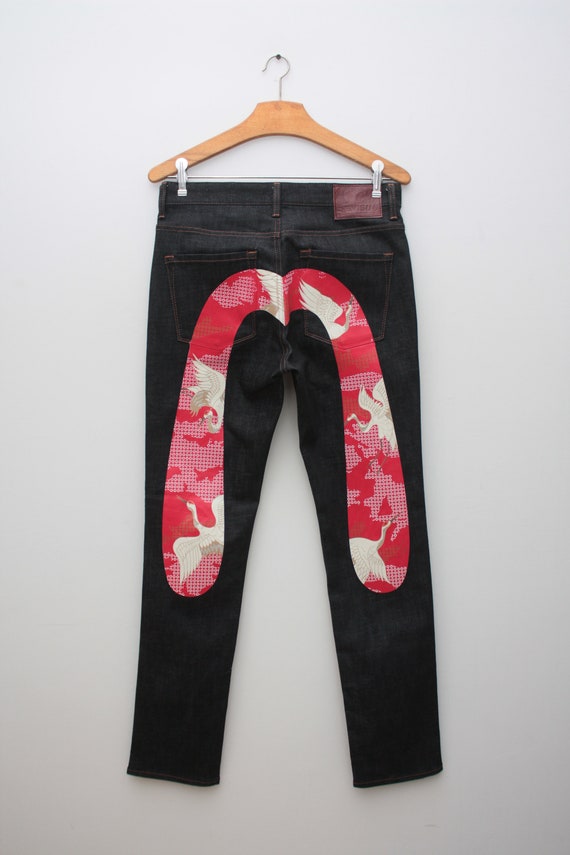 Evisu Indigo Denim Jeans ES1MDP712 W30 Heren Etsy Nederland