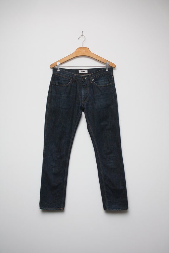 Acne Jeans Max Raw Denim 31/32 | Etsy