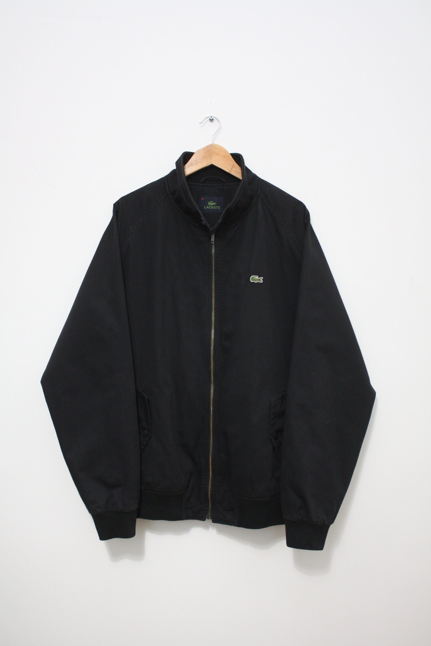Lacoste Noir vintage Bomber Veste Homme 60 Etsy Canada