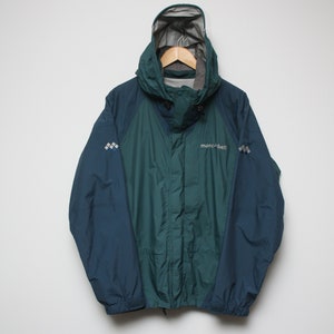 Montbell Navy Green Gore Tex Jacket Outdoor Hiking Etsy