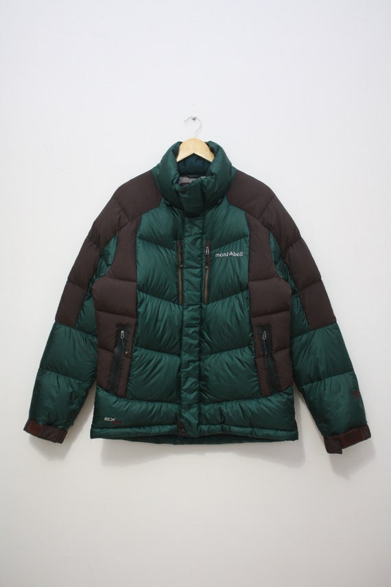 Montbell EX800 Green Puffer Down Jacket Men's Lar… - image 2