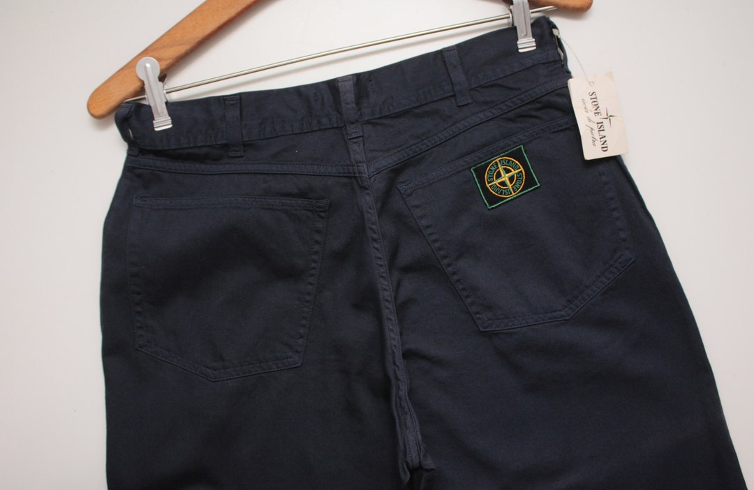 Stone Island Vintage Navy Pants A/W 1986 Etsy