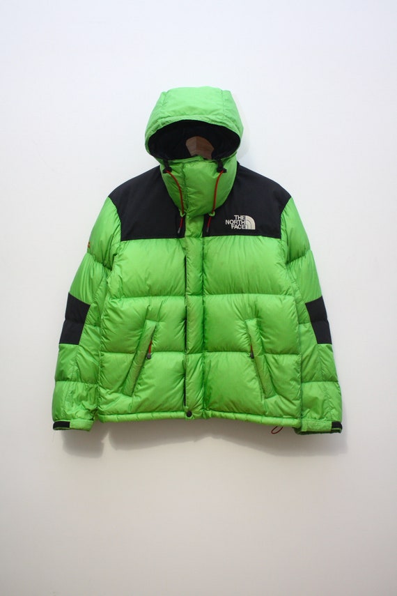 The North Face Baltoro Pertex Green Puffer Down Jacket Etsy