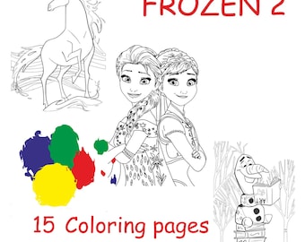 Disney Coloring Pdf Etsy